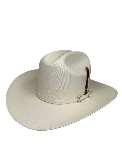Tombstone 1,000X Johnson Western Straw Hat - White Hatband