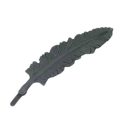 Matt Black Metal Feather