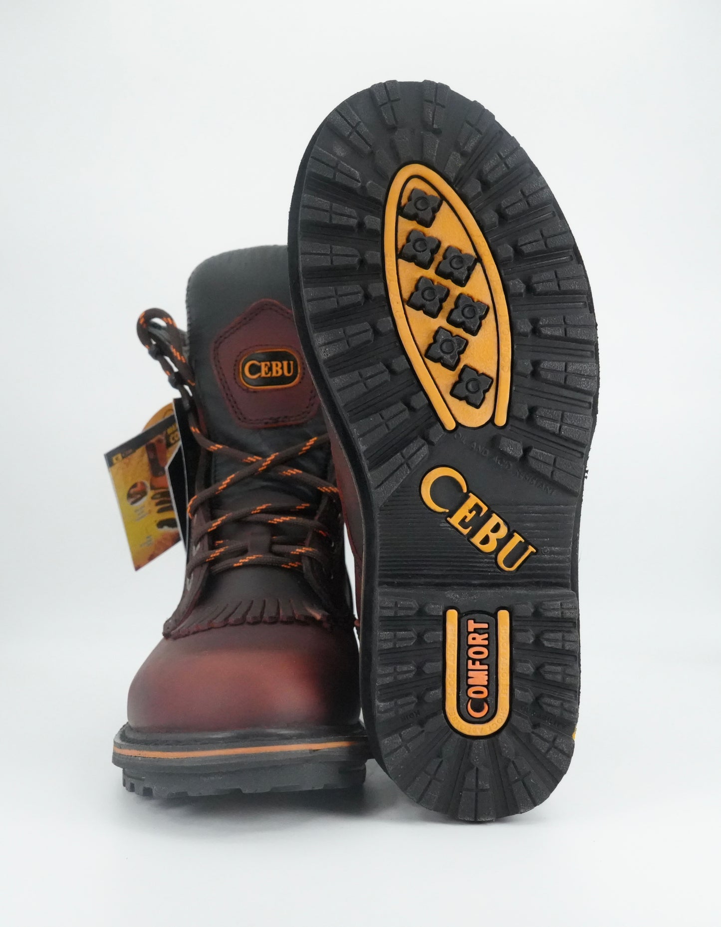 Cebu Men's TK Lacer Grasso Work Boot - Shedron