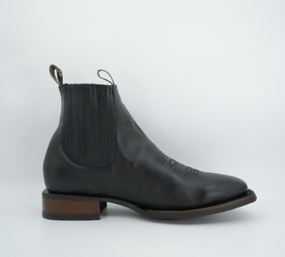 Goldrush Men’s Grasso Black Leather Short Boot