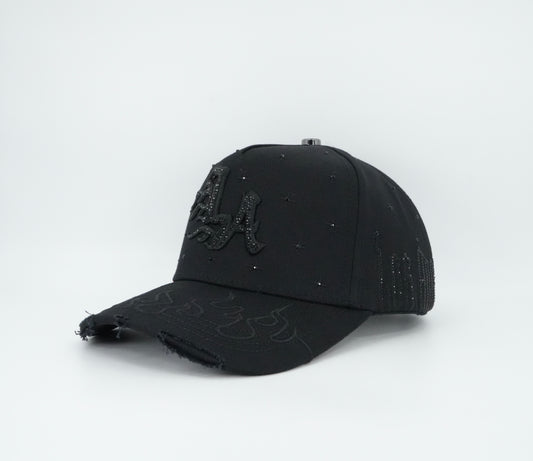 Klan Hats Los Angeles Distressed Flame Cap