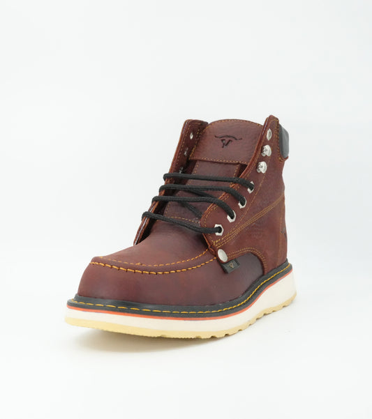 Hooch Men's 6" Moc Toe Work Boot - Shedron