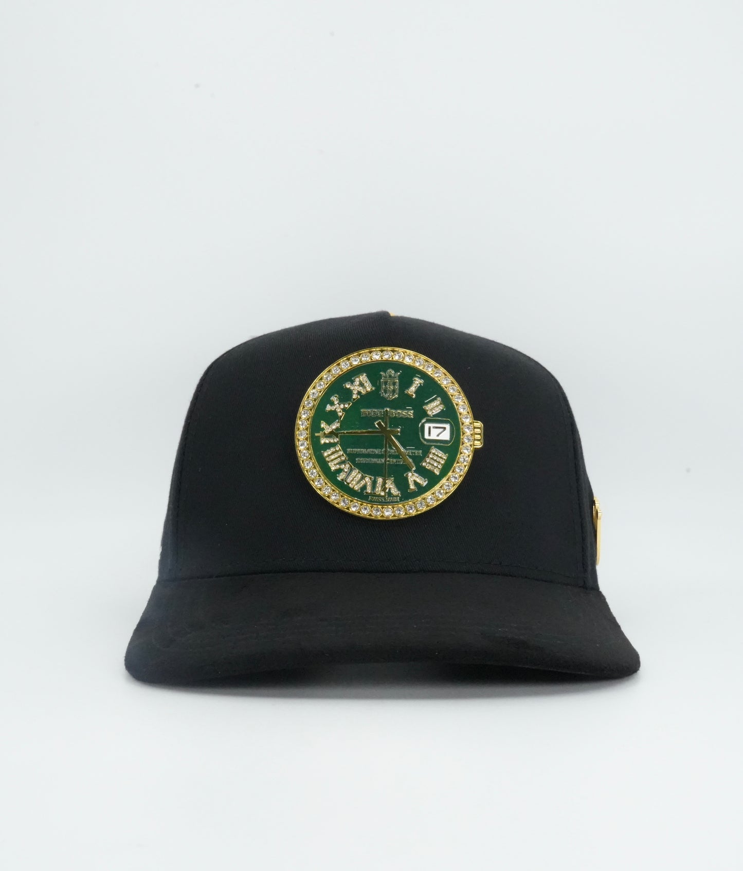 Bigg Boss Rolex Design Bling Black/Green Cap