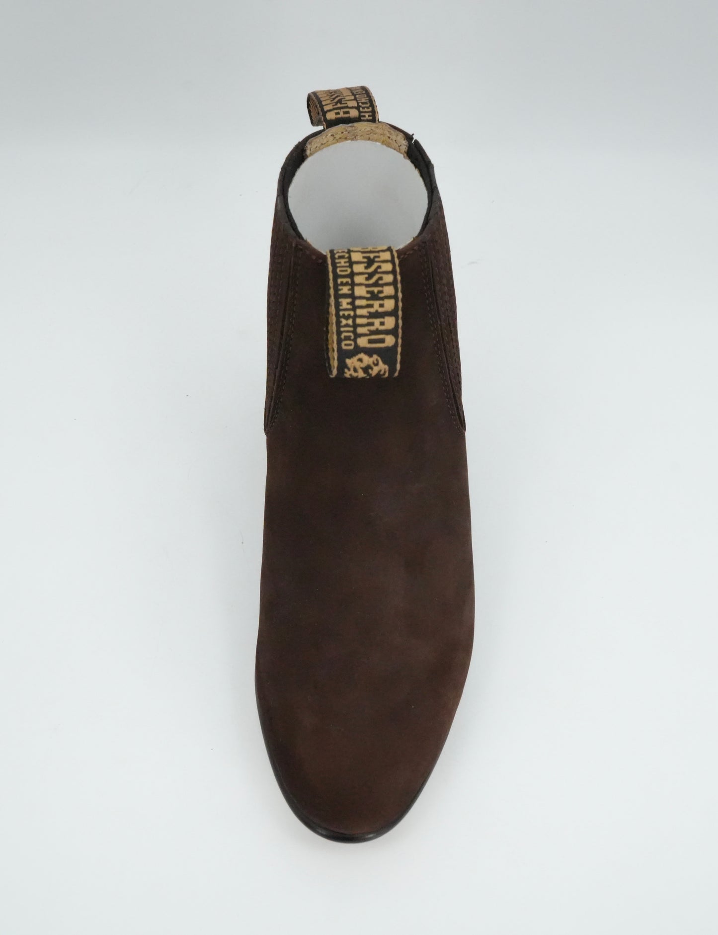 Besserro Kid's Nobuck Charro Short Boot - Dark Tobacco