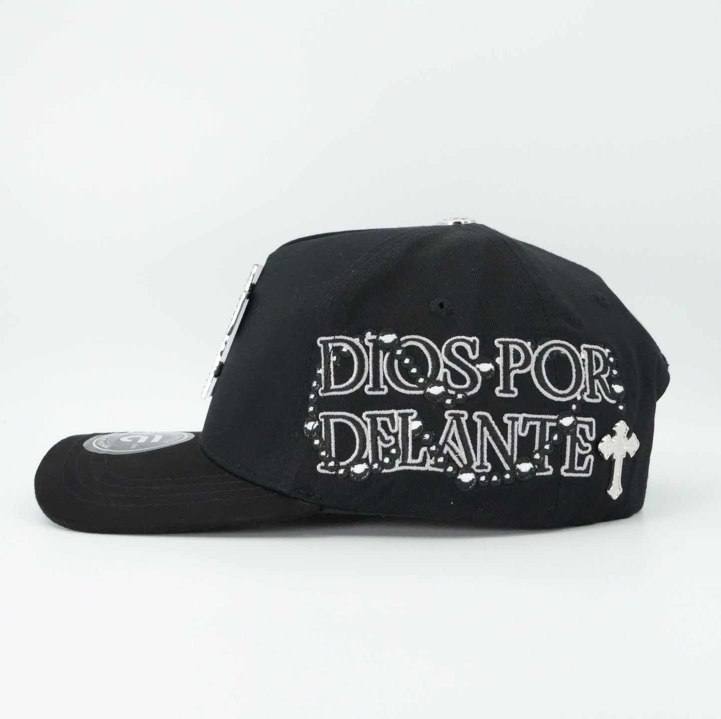 LA Office Hats Dios Por Delante Black Cap