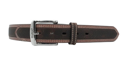 Men's Ariat Square Chromed Buckle Belt - Brown