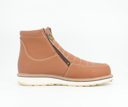 Diego's Boots Men’s Short Round Toe Work Boot - Honey