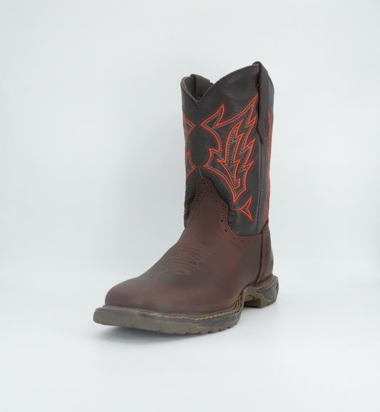 Cebu Men's Tonka Square Toe Work Boot - Brown