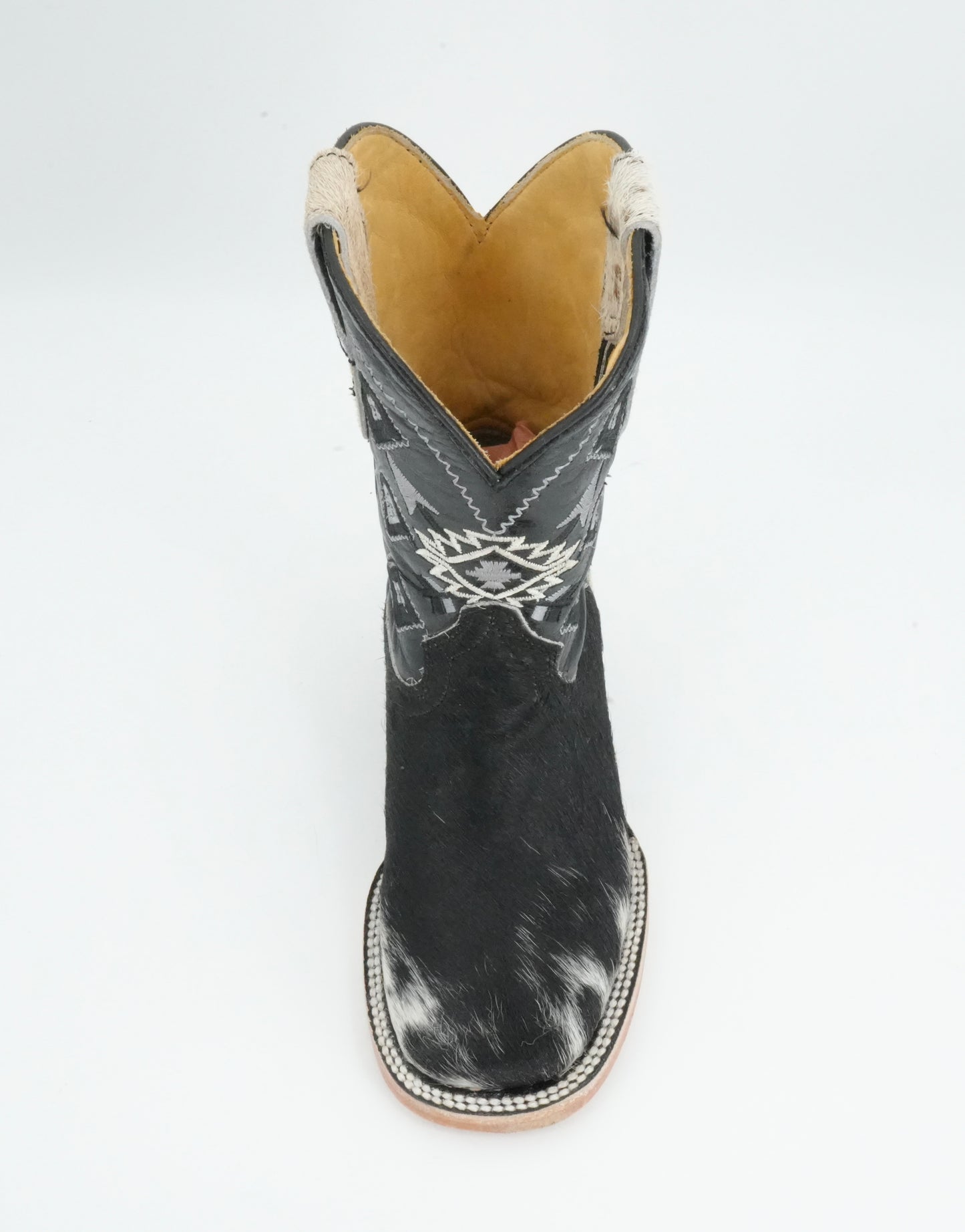 Rock'em Kid's Cow Hair White/Black Boots Size: 11 US / 18 MEX  *AS SEEN ON IMAGE*