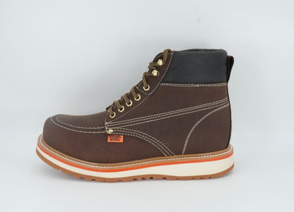 Original Michel Men's Crazy Moc Short Soft Toe Work Boot - Brown