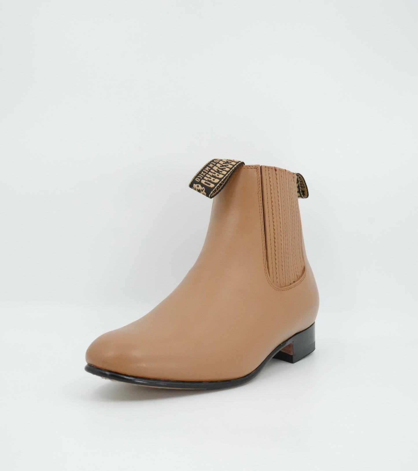 Besserro Kid's Leather Charro Short Boot - Sand