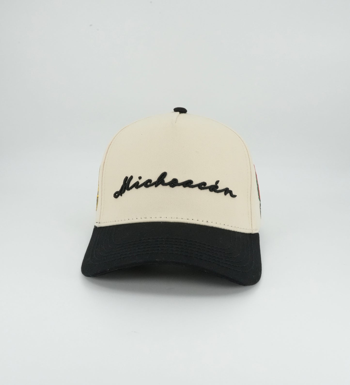 45 Michoacan Cursive Trucker Cap Beige-Black