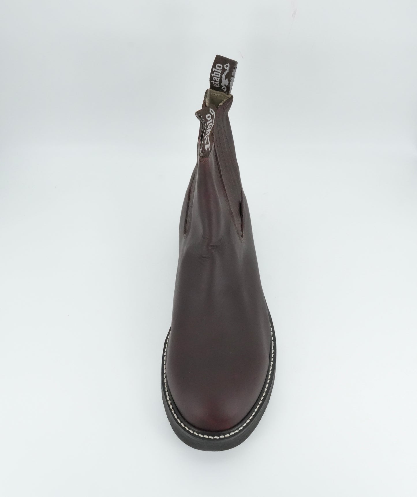 Establo Men's Grasso Leather Short Work Boot - Shedron Black Sole
