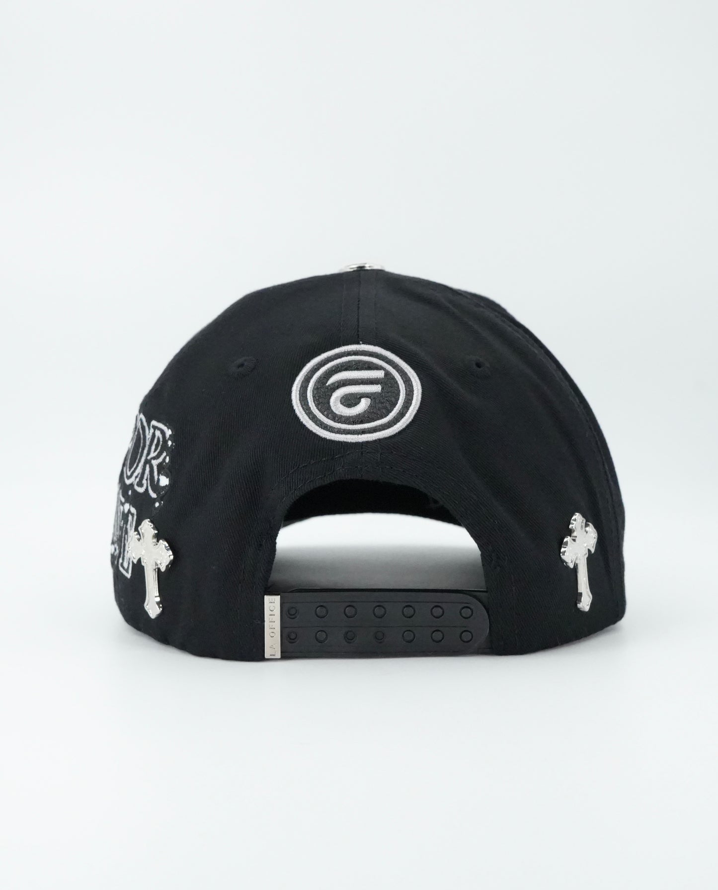 LA Office Hats Dios Por Delante Black Cap