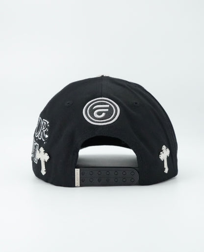 LA Office Hats Dios Por Delante Black Cap