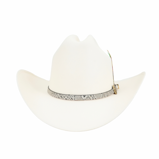 Tombstone 1,000X Laredo Straw Hat - Python Print Hat Band