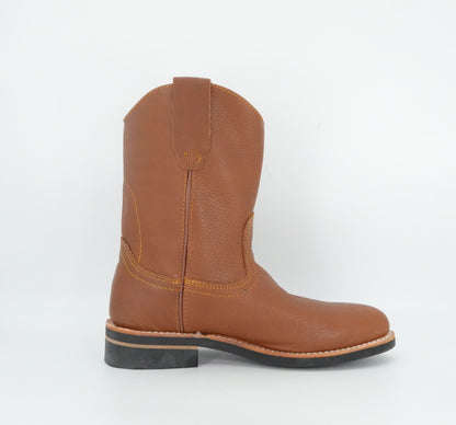 Original Michel Grisly Pull Up Oval Toe Work Boot - Honey
