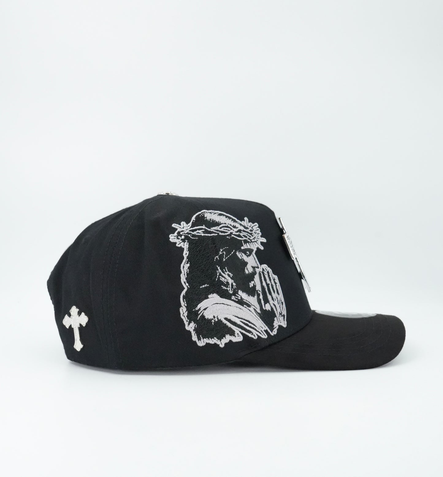LA Office Hats Dios Por Delante Black Cap