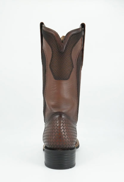 Cuadra Men's Laser Bovine Leather Square Toe Boot - Honey