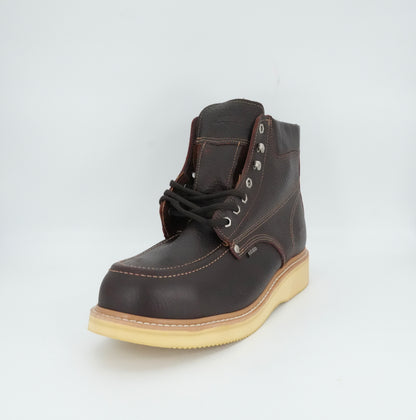 Establo Men's Leather Steel Toe Lace Up Work Boot - Shedron