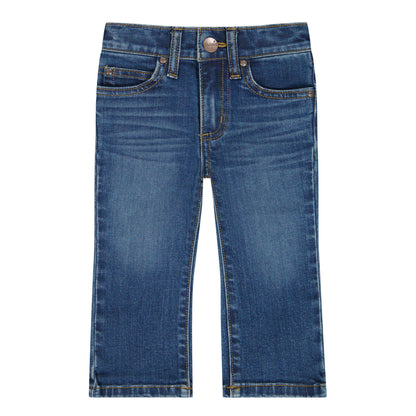 Wrangler Little Boy's Stitched Pocket Western Jean - Dark Blue