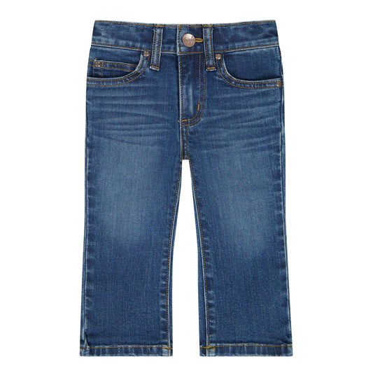 Wrangler Little Boy's Stitched Pocket Western Jean - Dark Blue