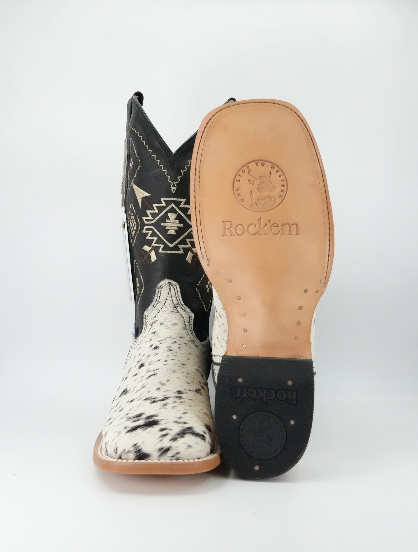 Rock'em Men's Cow Hair Boots Size 8.5 *AS SEEN ON IMAGE*