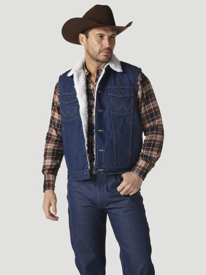 Chaleco vaquero con forro de sherpa de Wrangler