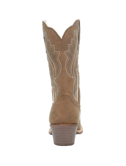 Justin Women's Dezi Medium Square Toe Boot - Brown