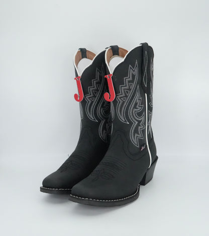 Justin Women's Dezi Medium Square Toe Boot - Black