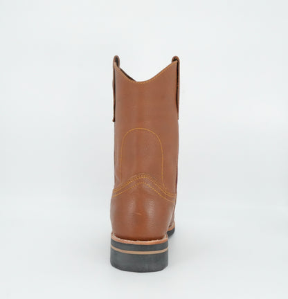 Original Michel Grisly Pull Up Oval Toe Work Boot - Honey