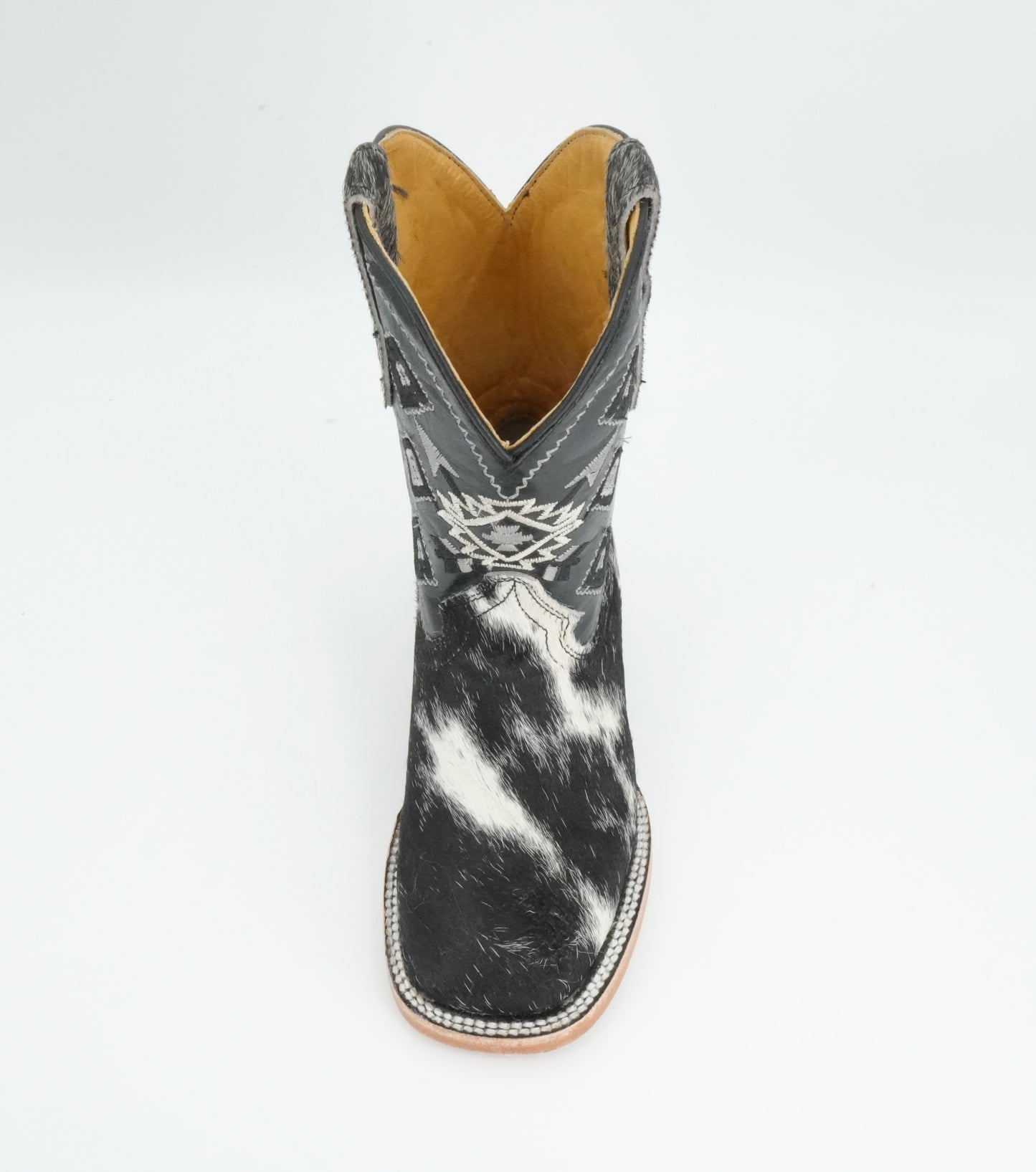 Rock'em Kid's Cow Hair White/Black Boots Size: 11 US / 18 MEX  *AS SEEN ON IMAGE*