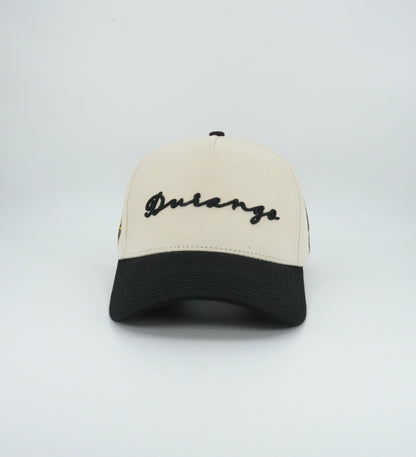 45 Durango Cursive Trucker Cap Beige-Black