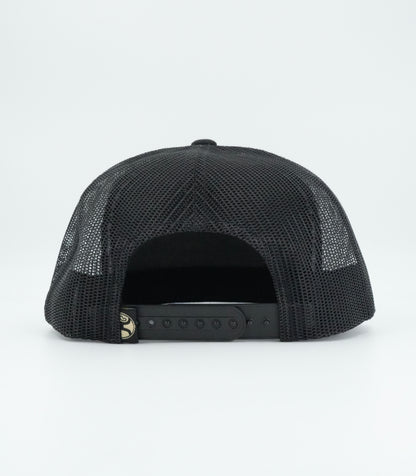 Hooey Trip Black With Tan & Brown Leather Patch Cap