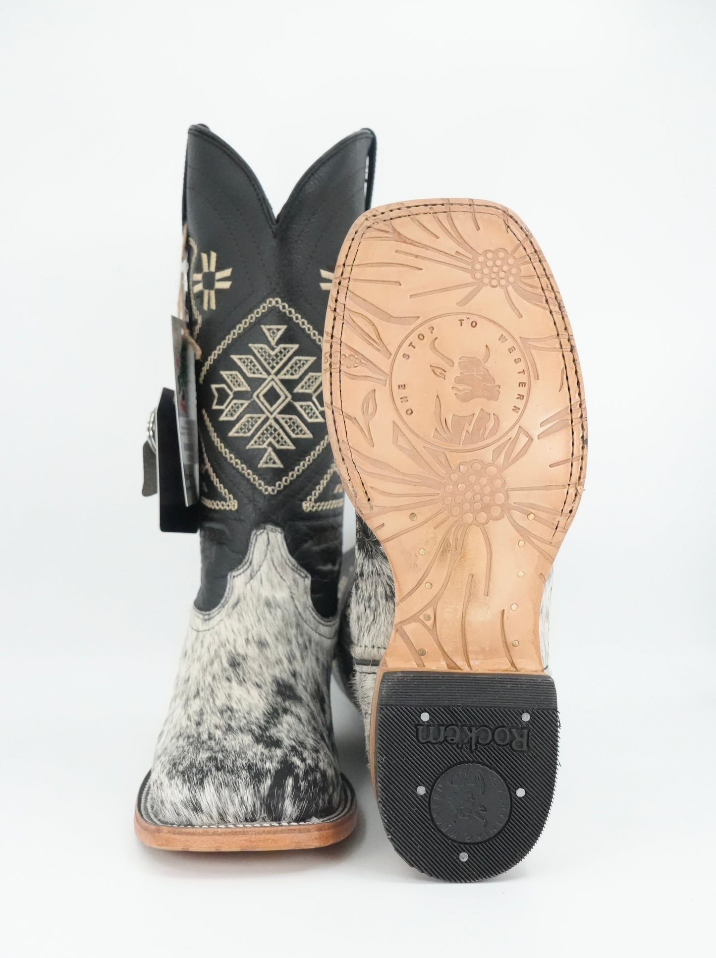 Rock'em Women's Aztec Cow Hair Boots Size: 7 *AS SEEN ON IMAGE*