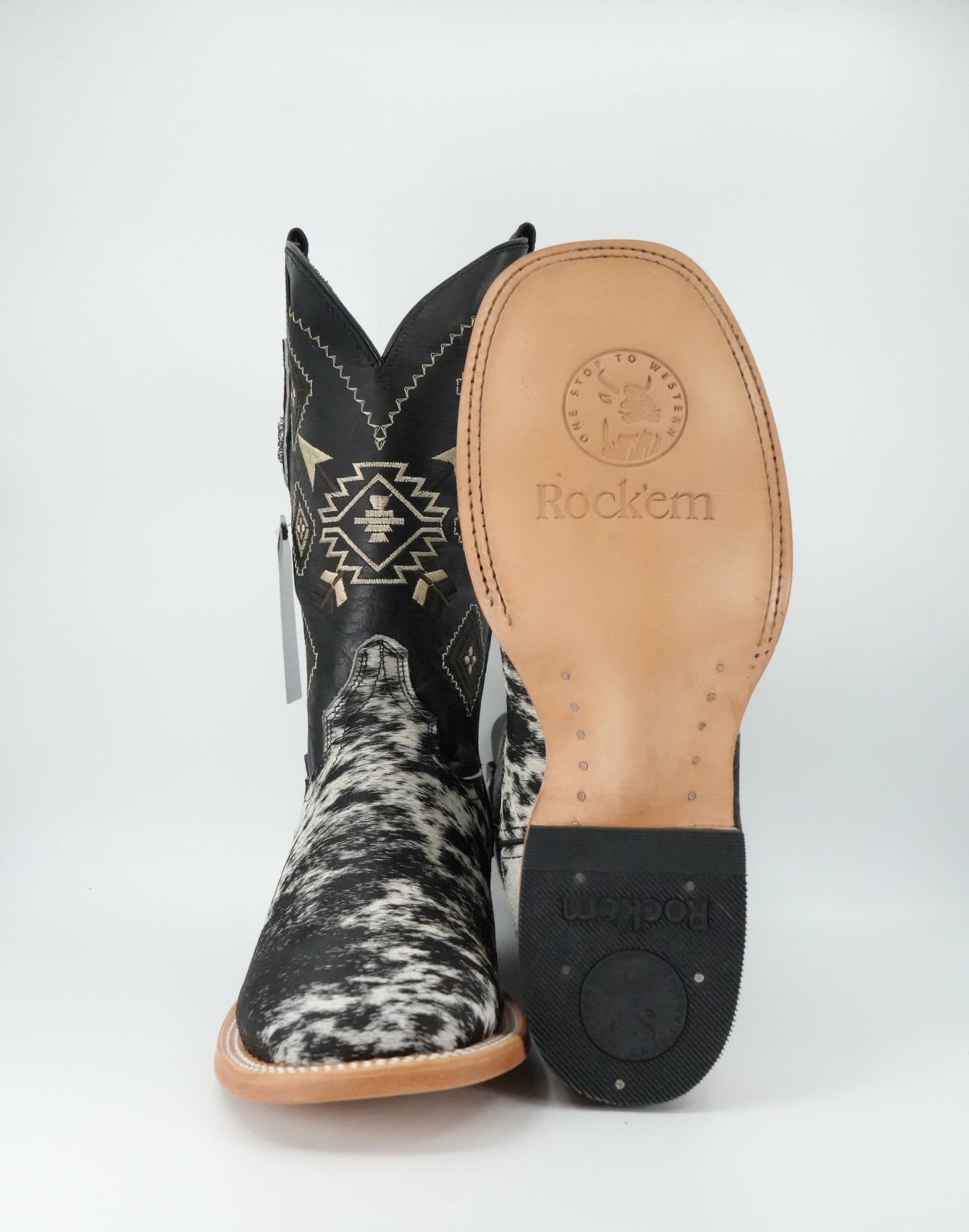 Rock'em Men's Cow Hair Boots Size 8 *AS SEEN ON IMAGE*