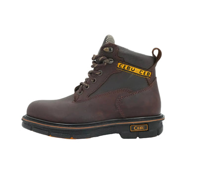 Cebu Men's Borce Max Round Toe Work Boot - Brown