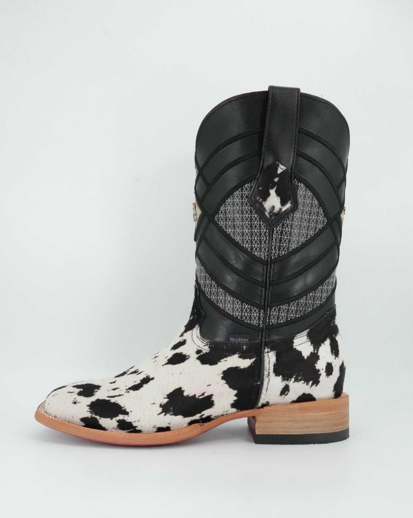 Rock'em Men's Cow Hair Red Bottom Boots Size 7.5 *AS SEEN ON IMAGE*