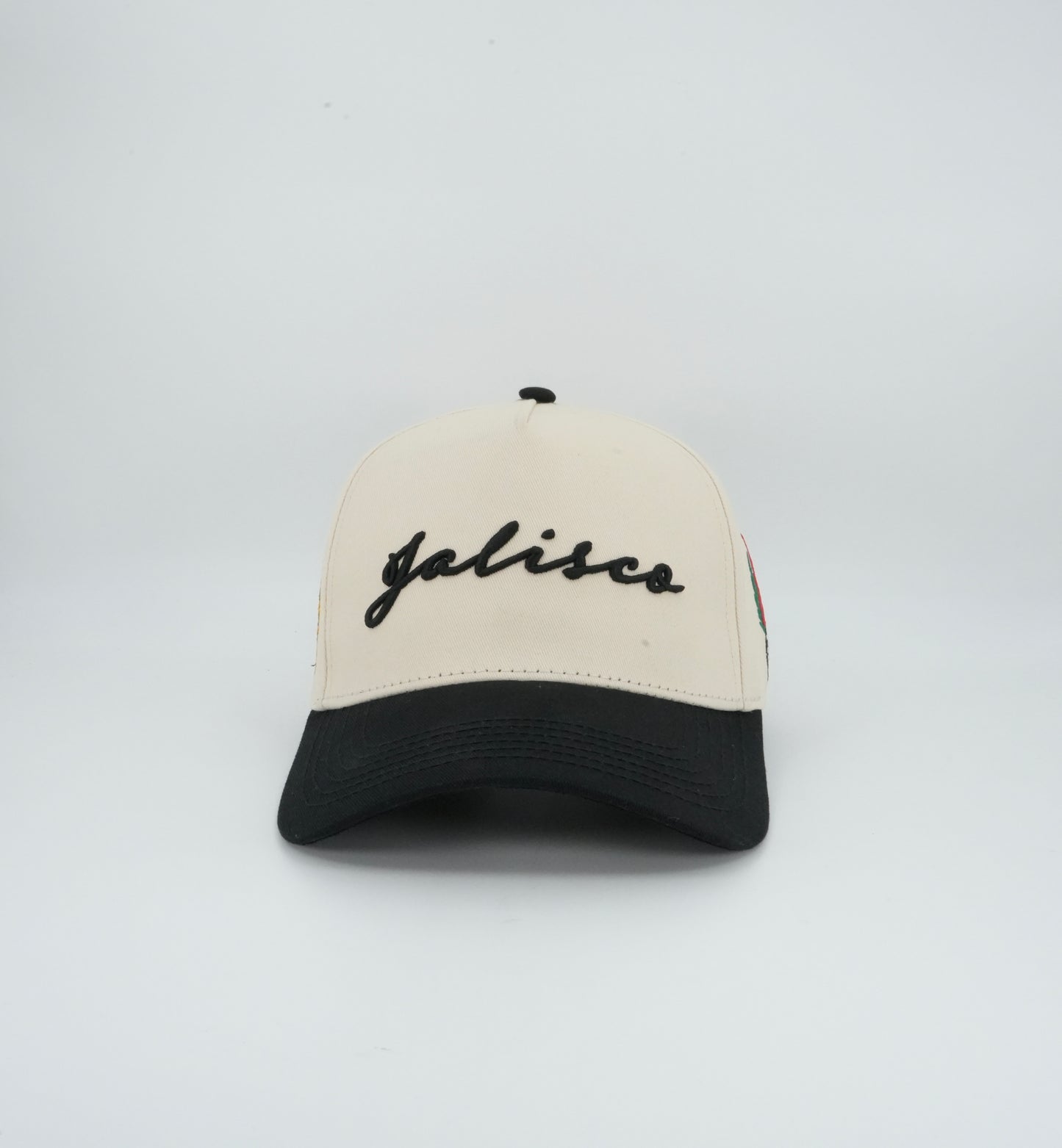 45 Jalisco Cursive Trucker Cap Beige-Black