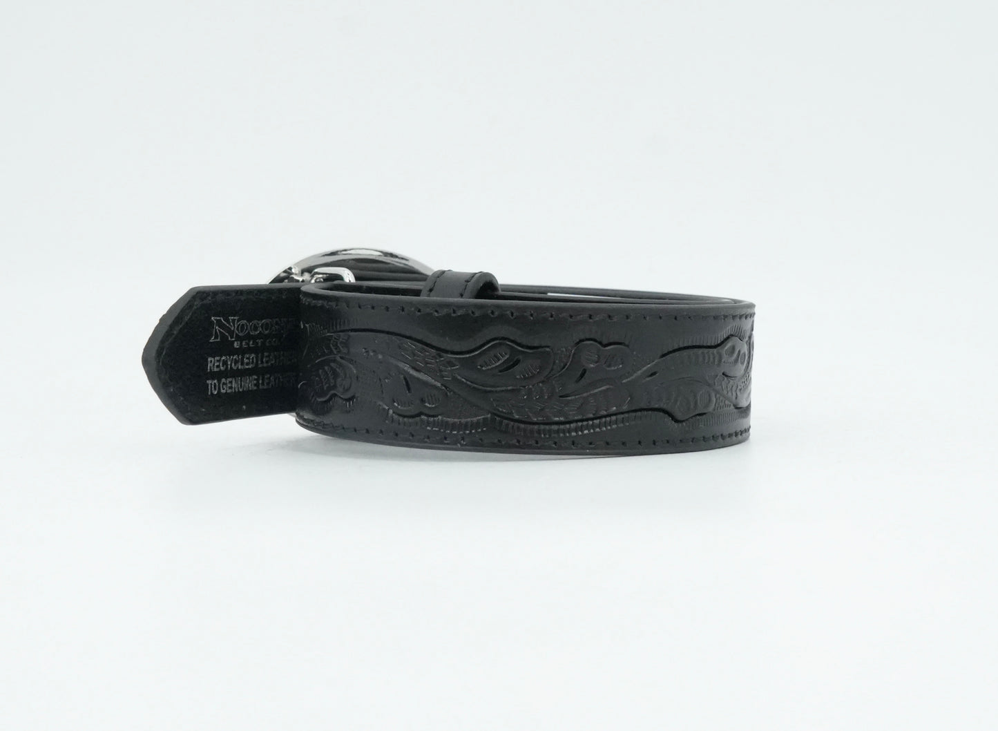 Nocona Kids Bull Rider Black Embroidered Belt