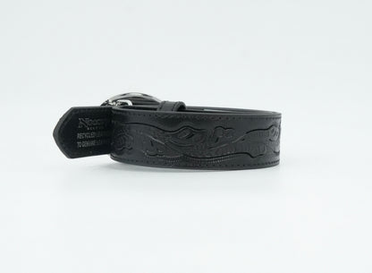 Nocona Kids Bull Rider Black Embroidered Belt