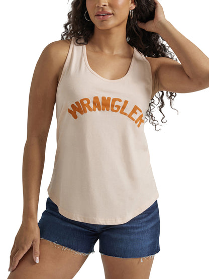 Wrangler Retro Knit Racerback Top Peach Whip