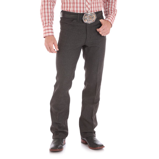 Wrangler Men's Wrancher Polyester Dress Jean - Heather Black