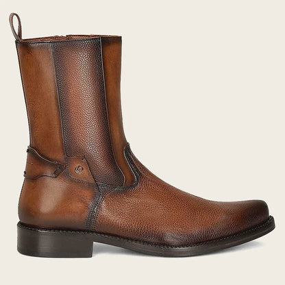 Cuadra Men's Honey Brown Genuine Deer Leather Short Boot