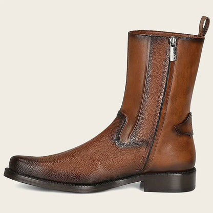 Cuadra Men's Honey Brown Genuine Deer Leather Short Boot