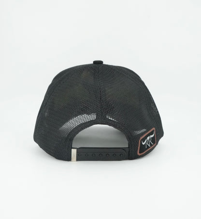 The King Ranch Rooster Patch Cap - Black