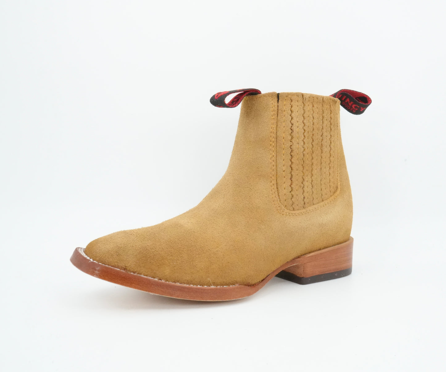 Quincy Little Kid's Suede Tan Short Boot