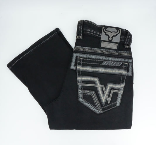 Lamasini Men's Premium Black Bootcut Jean