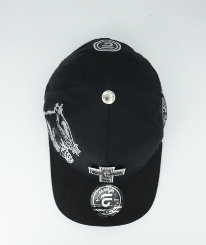 LA Office Hats Dios Por Delante Black Cap