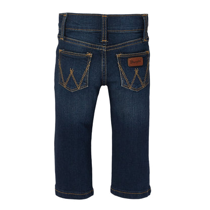 Infant & Toddler's Wrangler Stitched Pocket Dark Blue Jean (0/3M-4T)